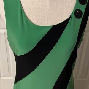 Green and black dress size 10
